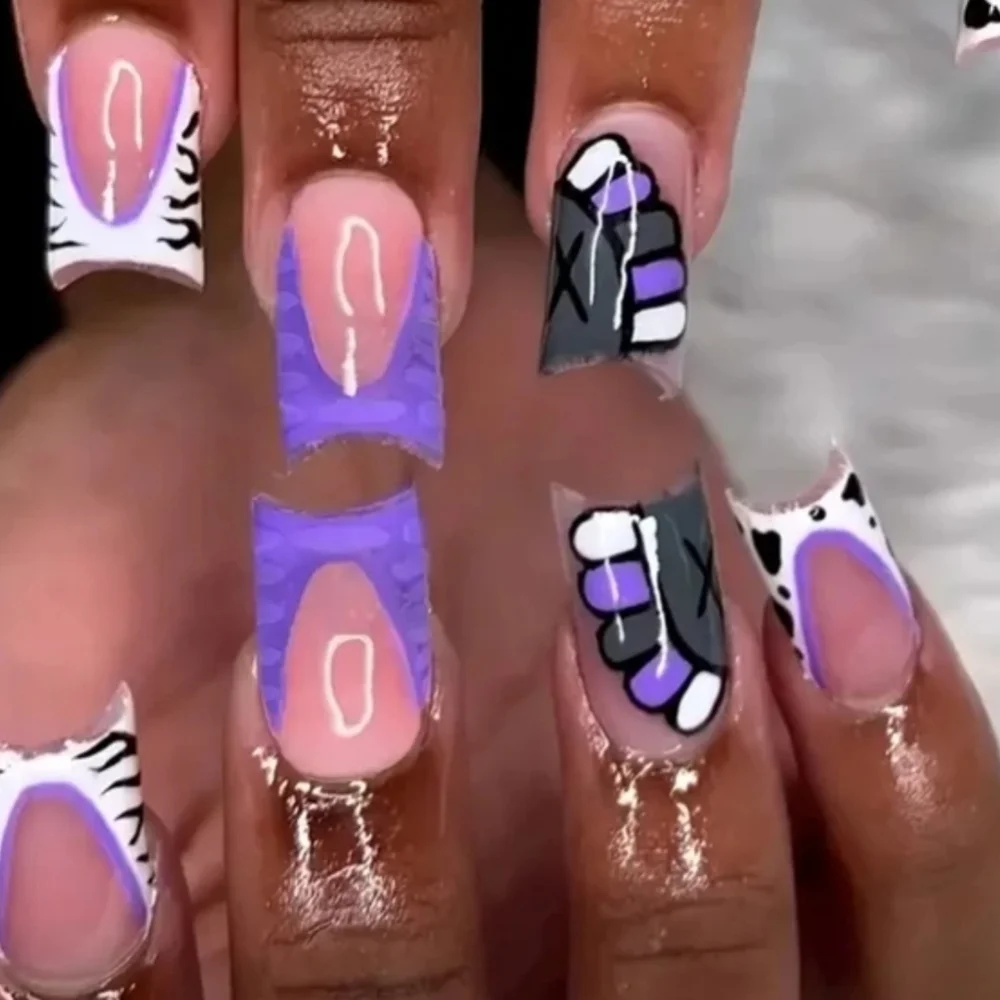 24 Pieces Fake Press On Nails
